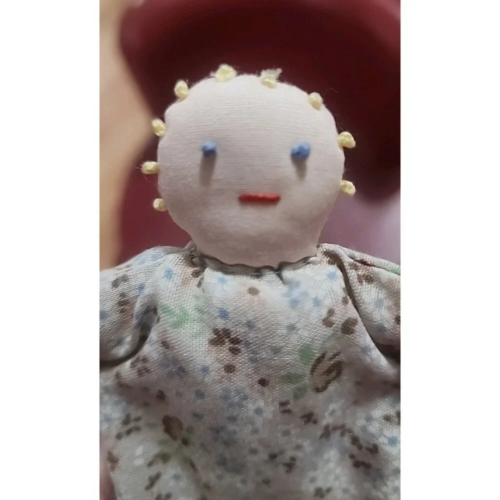 Curly Ty Real Babydoll Beanie Baby Vintage Retired 2000, Ty Gear Dress, Toy Doll